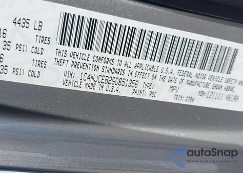 2016 Jeep Compass Latitude из США, поврежденный, VIN 1C4NJCEB2GD651356